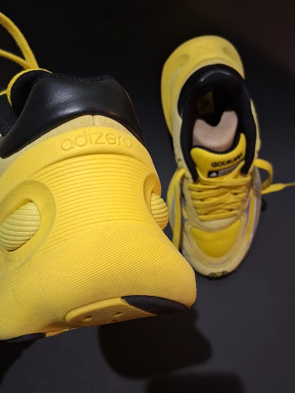 adidas Yellow and Black Men's Athletic Running Shoes